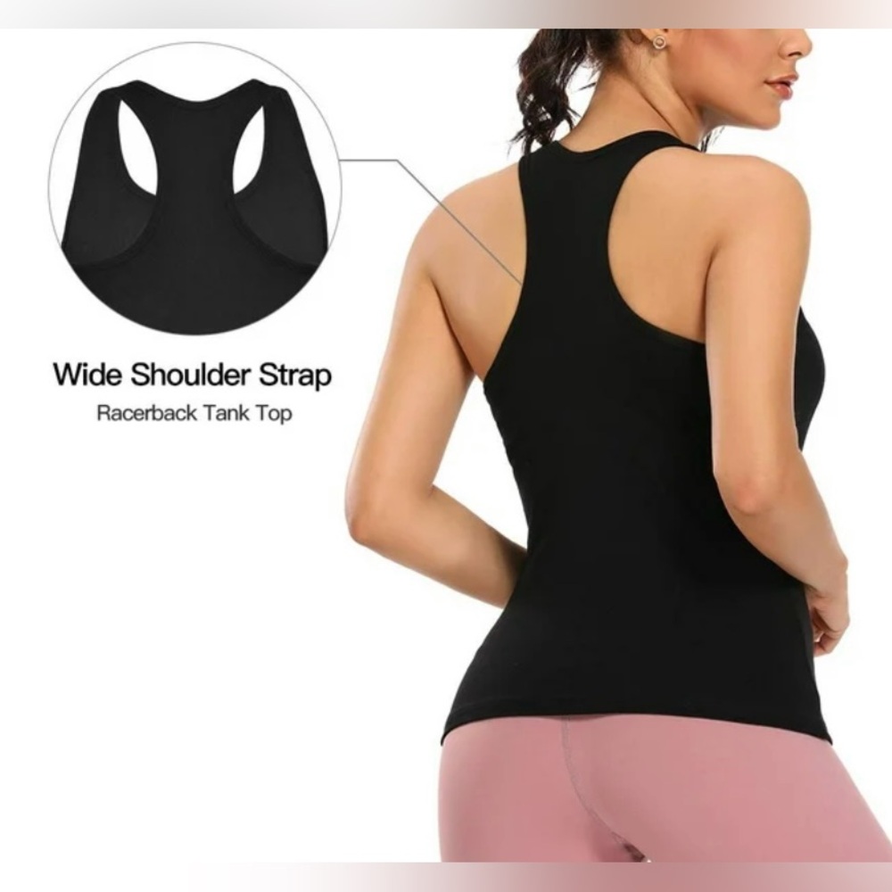 Anyfit Wear Racerback Workout Tank w/ Shelf Bra size XXL - Picture 2 of 14